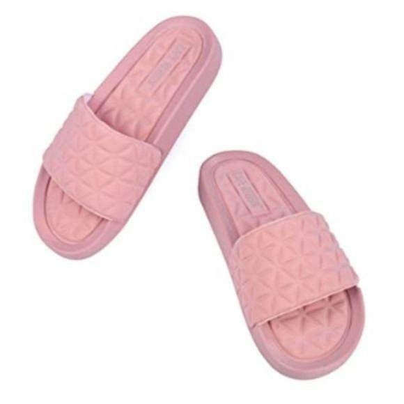 Nude Pink Neoprene Slides - Picture 3 of 3
